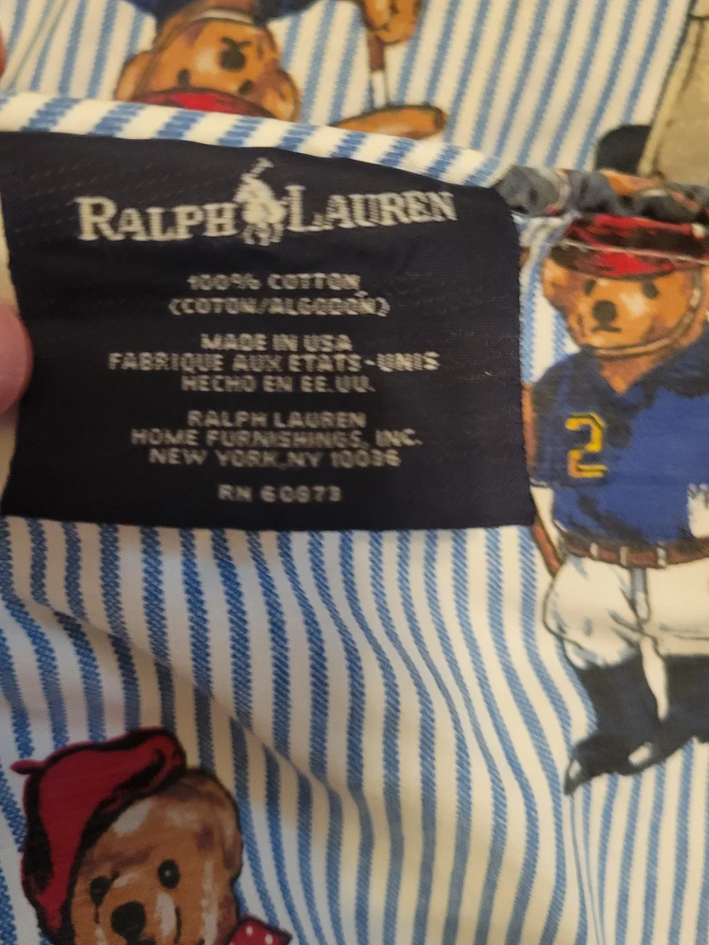 Ralph Lauren Polo Bear Twin Size Comforter
